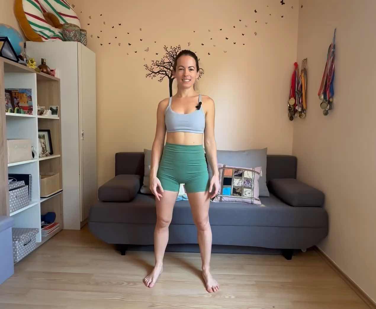 Legs & Glutes Home Workout No Jumping and No Equipment