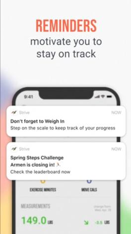 Workout Competition Push Notifications